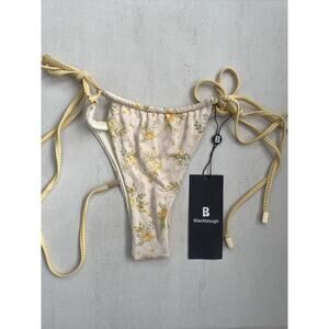 Blackbough Swim String Bikini Bottom Swimwear Amber Floral Plaid